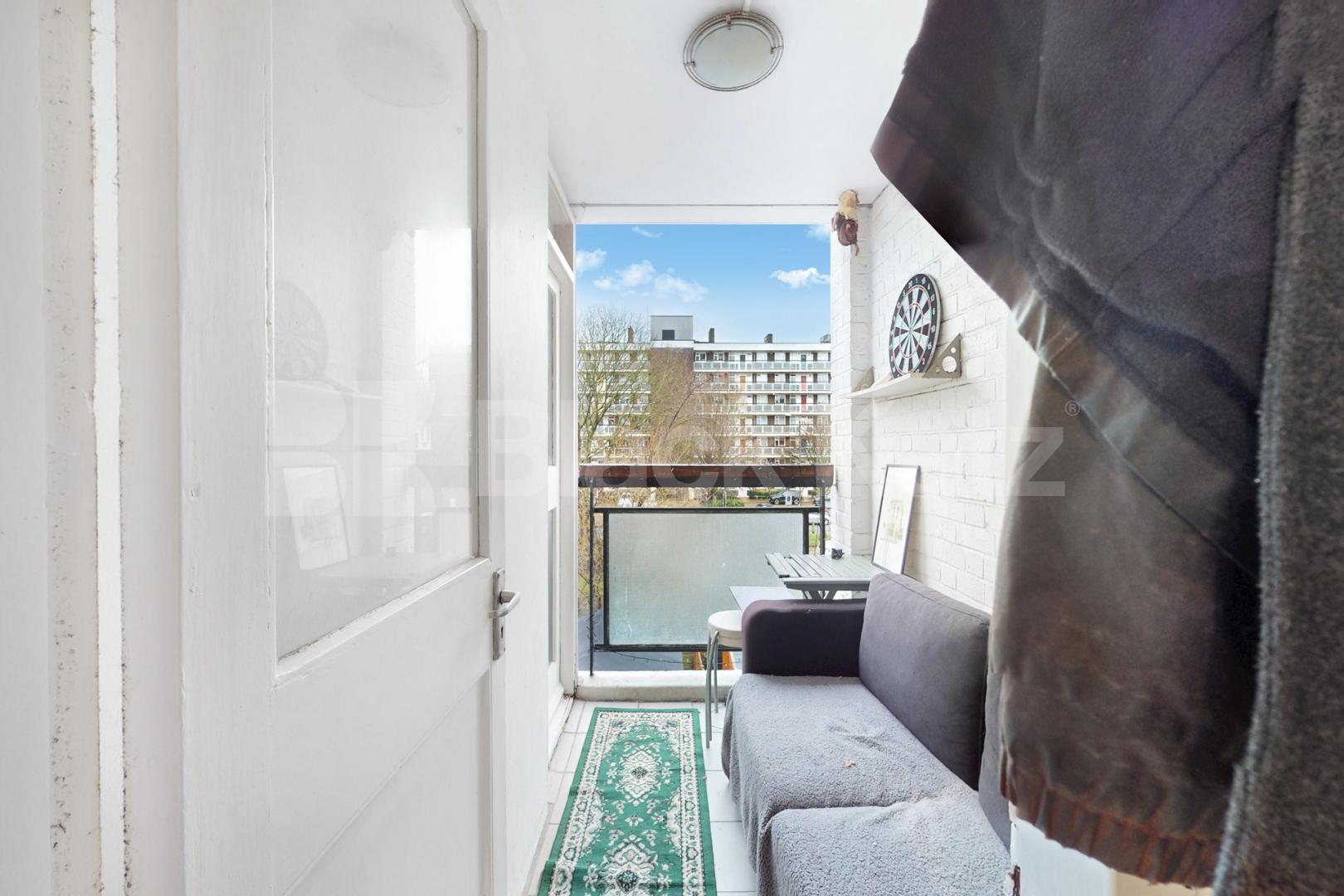Mid-Century duplex apartment on the top two floors (Second and third).  Maskelyne Close, Battersea